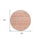 Homeroots 8' Coral And Ivory Round Southwestern Washable Indoor Outdoor Area Rug 594162 - alternate 4