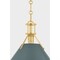 Hudson Valley Lighting Painted No. 2 21 in. Pendant in Aged Brass/Soft Studio Green by Mark D. Sikes MDS352L-AGB/SSG - alternate 5