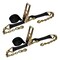 Tie 4 Safe 3'' x 30' Ratchet Strap w/ Chain Extension. WLL: 5,400 LBS Black, 2PK RT20R-1530-F87-BLK-C-2 - alternate 1
