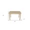 Homeroots 48" Natural Solid Wood Dining Table 548867 - alternate 6