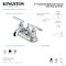 Kingston Brass Double-Handle 4" Centerset Bathroom Faucet with Pop-Up Drain, Oil Rubbed Bronze FB2605CML - alternate 5