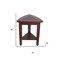 Homeroots Compact Teak Corner Shower Outdoor Bench With Shelf In Brown Finish 376687 - alternate 5