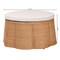 Bali & Pari Palm Scallop Natural Rattan Ottoman, 32" Round 259-14090-ZORO - alternate 3