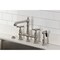 Kingston Brass Bridge Kitchen Faucet with Brass Sprayer, Brushed Nickel KS7278BEXBS - alternate 4
