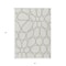 Homeroots 3' X 5' Ivory And Gray Abstract Washable Indoor Outdoor Area Rug 600540 - alternate 6