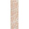 Homeroots 8' Runner Peach and Ivory Abstract Washable Non Skid Indoor Outdoor Runner Rug 559290 - alternate 4