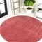 Jonathan Y Haze Solid Low-Pile Red 6 ft Round Area Rug SEU100E-6R - alternate 1