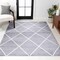 Jonathan Y Cole Minimalist Diamond Trellis Gray/White 4 ft. x 6 ft. Area Rug SEU102F-4 - alternate 1