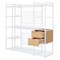 Homeroots 69" White Metal Closet System 590274 - alternate 3
