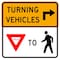 Sign Solutions Usa Traffic Sign, 30 in Width, Aluminum Sign, Square DUS06DWT3030R10-15R - alternate 1