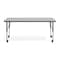 Flash Furniture Commercial Adjustable Height Rectangular Activity Table - Locking Casters-Gray XU-A2460-REC-GY-T-P-CAS-GG - alternate 9