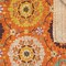 Homeroots 50" X 70" Orange And Yellow Floral Cotton Quilted Kantha Throw Blanket with Embroidery 544513 - alternate 5