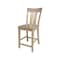 Whitewood Industries Solid Wood Ava Counter Height Stool - 24in Seat Height, Honey S97-132 - alternate 1