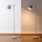 Jonathan Y Eva 58.5 in. Mid-Century Modern Metal Adjustable Globe Shade LED Floor Lamp, Pink JYL3088C - alternate 7