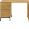 Homeroots 60" Brown and Black L Shape Computer Desk With Three Drawers 489930 - alternate 7