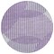 Homeroots 8' Purple Gray And Ivory Round Geometric Washable Indoor Outdoor Area Rug 597657 - alternate 6