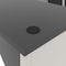 Bestar U Shaped Desk U-Shape Workstation, 92.6" D X 30.4" H, 71.1" W X Melamine, Slate/Sandstone 93865-59 - alternate 5