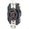 Leviton Flanged Locking Receptacle, L14-20R, 20 A, 125/250V AC, Single Phase, 3 Pole, Flush Mount, Black 2410 - alternate 1