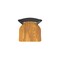 Holland Bar Stool Co 30" Stationary Bar Stool, Black Wrinkle, Med Oak Seat 40030BWMedOak - alternate 7
