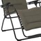 Homeroots 26" Gray Steel Outdoor Zero Gravity Chair with Gray Cushion 320603 - alternate 4
