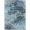 Homeroots 9' X 12' Teal Blue And Navy Blue Abstract Washable Indoor Outdoor Area Rug 630661 - alternate 5