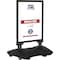 M&T Displays 22x28 Inch Poster Sign Holder Aluminum WindPro Lite Black Sidewalk Sign, Weather & Wind Resistant USWPL10B22X2000 - alternate 1