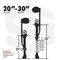 Surpro Single-Sided Magnesium Drywall Stilts, 20 in - 30 in Height S1-M-2030 - alternate 3