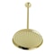 Kingston Brass 10" Round Raindrop Brass Shower Head with 17" Ceiling Mounted Shower Arm, Polished Brass K225K22 - alternate 1