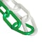 Mr. Chain 1.5" x 100' Safety Green/White Plastic Safety Chain 30033-100 - alternate 1