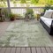 Homeroots 9' X 12' Olive Green And Ivory Abstract Washable Indoor Outdoor Area Rug 602735 - alternate 5