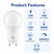 Euri Lighting A19 LED Bulb, 12W, 1100 lm, 75W Eq., 2700K, GU24, CEC/JA8/Title 24, UL EA19-12W5020CG - alternate 2