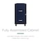 Space Solutions 14.25 in W 2 Drawer Mobile Vertical File Cabinet, Navy 24407 - alternate 8