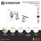 Kingston Brass Widespread Bathroom Faucet with Pop-Up Drain, Polished Brass KB8912CML - alternate 5