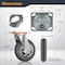Powertec 6in Heavy Duty Caster Wheels Set, 2 w/ Brakes, Terrain Non-Pneumatic Tire, Industrial Grade 17218 - alternate 5