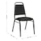 Flash Furniture HERCULES Series Trapezoidal Back Stacking Banquet Chair in Black Fabric - Black Frame, 4PK 4-FD-BHF-2-BK-BK-GG - alternate 7