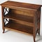 Homeroots 30" Brown Wood Two Tier Bookcase 389576 - alternate 4