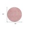 Homeroots 8' Blush Pink And Ivory Round Floral Washable Indoor Outdoor Area Rug 582334 - alternate 4