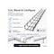 Kable Kontrol Wire Mesh Cable Tray - 12 in W x 2 in D x 10 in L - Black Coated, 60PK KK-12X2X10-BK-60 - alternate 3