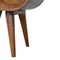 Homeroots 21" Chestnut Solid Wood Oval Two Drawer Nightstand 651608 - alternate 10