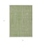 Homeroots 9' X 12' Green Ivory And Gray Striped Washable Indoor Outdoor Area Rug 597383 - alternate 5