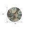Homeroots 8' Beige Brown And Copper Round Geometric Washable Indoor Outdoor Area Rug 589370 - alternate 6