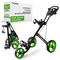 Jovial Foldable 3 Wheel Junior Golf Push Pull Cart with Aluminum Frame 33 lbs Capacity Adjustable Padded JOVGFP9 - alternate 1