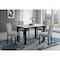Global Furniture Usa Contemporary D8032Dt Wht/Blk Dining Table & D9026Dc Gry Dining Chair D8032DT-WHT/BLK + D9026DC-GRY - alternate 5