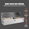Vevor 30"x13"x9.6" Heavy Duty Aluminum Bar Tread Tool Box for Pick Up Truck Bed JL-TB19-1 - alternate 6