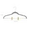 Simplify 6 Pack Velvet Hangers with Clips in Grey 23250-G-GREY - alternate 3