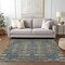 Homeroots 9' X 12' Blue Taupe And Beige Moroccan Washable Indoor Outdoor Area Rug 577191 - alternate 5