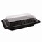 Pactiv Evergreen ClearView MealMaster Chicken Barn, 13.3 x 8.4 x 4, Black/Clear, Plastic, 105PK YCNC300800NH - alternate 4