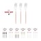Smarty Had A Party Silver with Pink Handle Moderno Disposable Plastic Dinner Forks 240 Forks, 240PK 9320-SPF-CASE - alternate 5