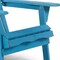 Homeroots 32" Blue Solid Wood Outdoor Folding Stacking Adirondack Chair 558549 - alternate 9