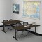 Regency Cain T-Base Training Seminar Table, 60 in W, 24 in L, Neo Walnut MTRCT6024NW - alternate 4